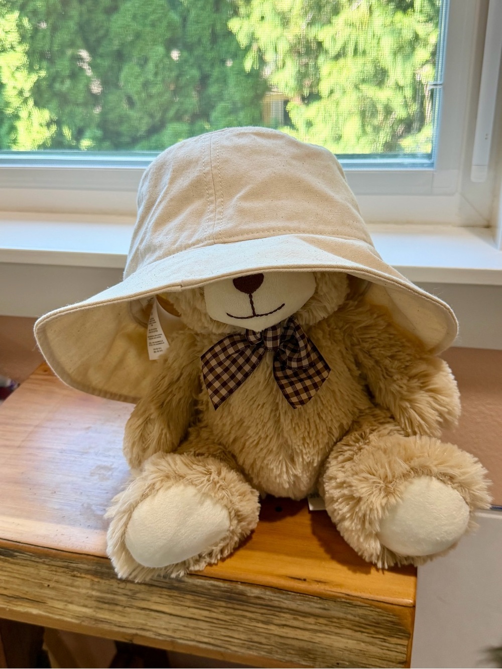 Madewell Cream Canvas Bucket Hat excellent